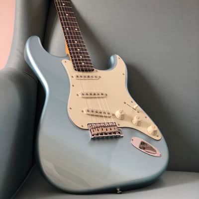 Tokai AST-104 IBL/R Goldstar Sound Japan in Ice Blue Metallic with Rosewood FB image 8
