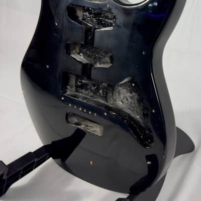 Unbranded Strat Style Electric Guitar Body - Black image 2