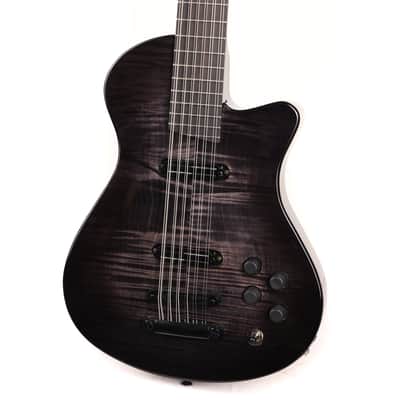 Veillette Swift Series 12-String Baritone Guitar Transparent Black image 5