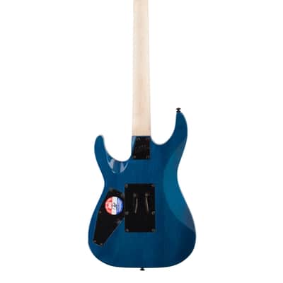 ESP LTD MH203QM Electric Guitar See Thru Blue image 5