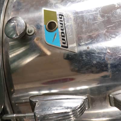 US LUDWIG 1970S STAINLESS STEEL 5PC KIT 05142022 image 4