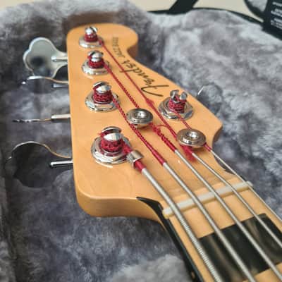Fender american Ultra Jazz Bass V MN 2022 - arctic pearl image 3