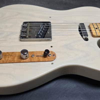ESP Vintage Telecaster 80s Ash Body White Blonde MJ Japan MIJ 1980's Tele Fender Headstock 400 series TE Guitar image 12