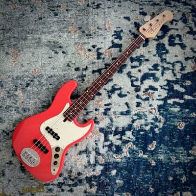Lakland Classic Series 44-60, USA-Made Passive J Bass Guitar, Fiesta Red, Rosewood, with Gig Bag image 1