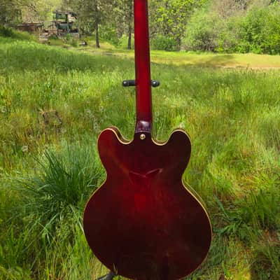 Epiphone Riviera Custom P93 Wine Red, Tone Pros roller Bridge brand new, Kluson Vintage locking tuners brand new! Beautiful custom gig bag brand new. image 8