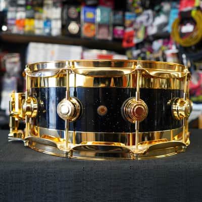 DW USA Collector's Series R30 "Starman" Neil Peart Signature Edge 6x14" Icon Snare Drum image 9
