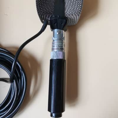 Pair of AKG D12 Cardioid Dynamic Microphone 1950s - 1960s - Silver / Black image 14