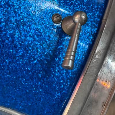 Ludwig Pioneer Snare Drum 1964  - Blue Sparkle image 3