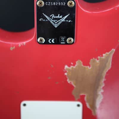 Fender Custom Shop '57 Reissue Stratocaster Relic Aged Fiesta Red image 19