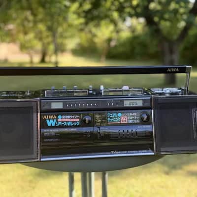 AIWA CS-W90 Rare Vintage Mint Japan Boombox Getto blaster Warranty Tested image 2