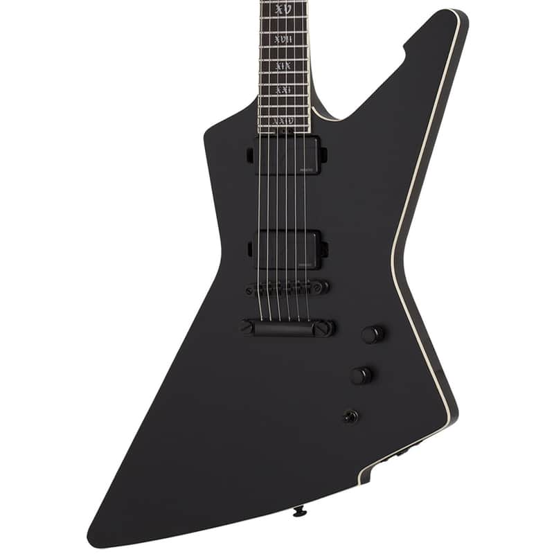 Schecter E-1 SLS Evil Twin Guitar w/ Fishman Fluence Pickups - Satin Black image 1