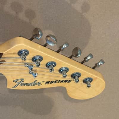 Fender Mustang w/ Fender Hard Case | Satin Sonic Blue  | American Performer Series image 10