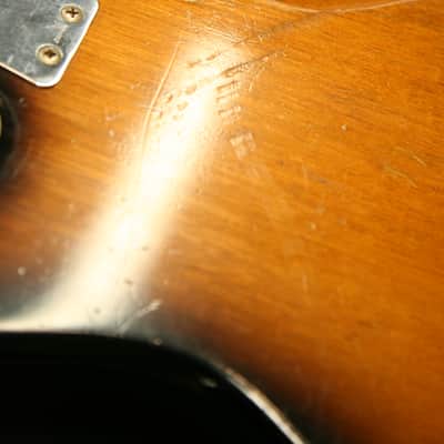 Maxitone 4-String Vintage Bass Made in Japan Pre-Ibanez Twin Pickup Early 1960s - Sunburst image 19