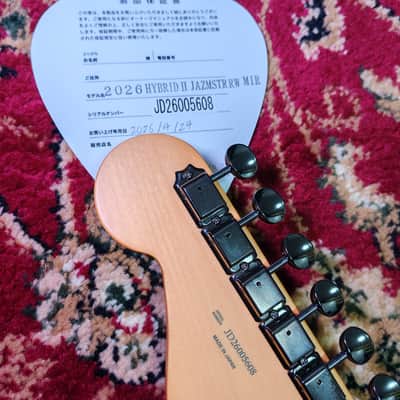 *NEW IN BOX* 2026 Fender Japan Hybrid II Jazzmaster Satin Metallic, Matte Inferno Red - MIJ JD26 image 4