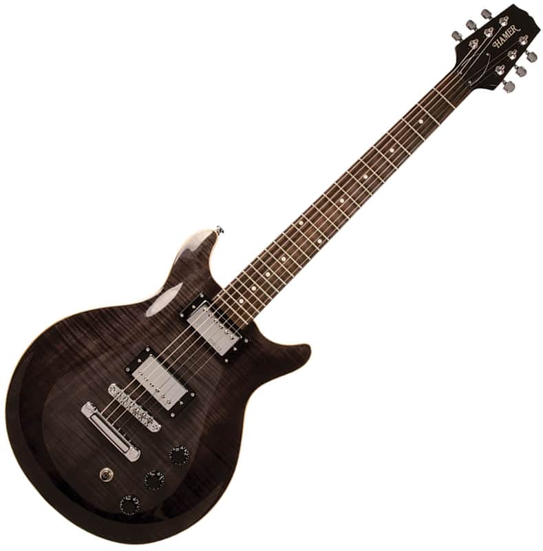 HAMER ストラトタイプ Hamer SATFW-TBK The Archtop Double Cutaway Transparent Black Burst
