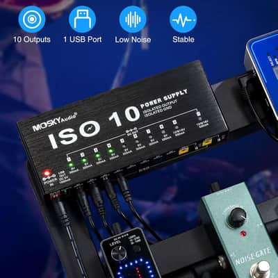 Mosky Pedal Power Supply DC 9V-18V 10 Outputs US/UK/EU Plug (Price includes the import duty for US buyer) image 4