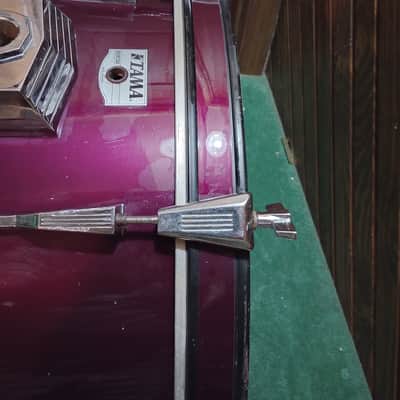 Tama Rockstar Made in Japan 22"(diameter)x16"(depth) Bass Drum 1980's - Plumb/Purple image 4