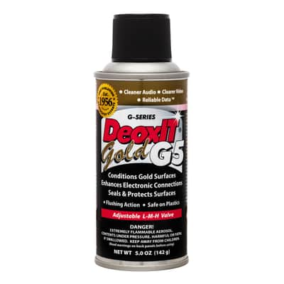 Hosa Caig Deoxit G-5 Gold Contact Cleaner Spray 5OZ image 1