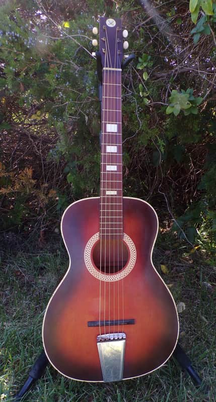 Sears and Roebuck  Parlor size Acoustic Guitar 1960s image 1