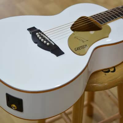 Gretsch G5021WPE Rancher Penguin Parlour, White Electro Acoustic Guitar image 8