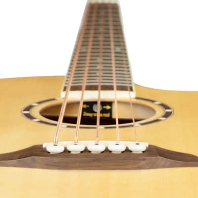 Ortega D7CE-5 - Acoustic Electric 5-String Bass Medium Scale Ortega Spruce Mahogany Cutaway image 10