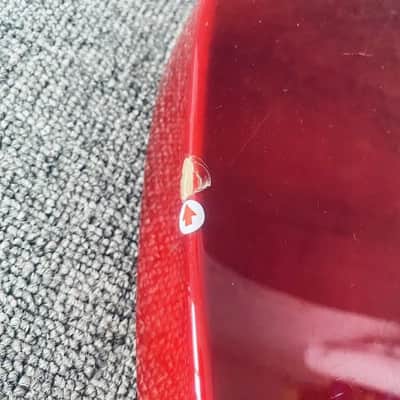 Red Basswood HH Guitar Body image 7