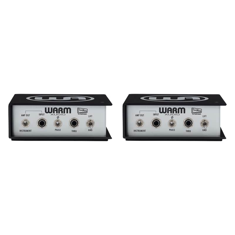 2x Warm Audio WA-DI-P Passive Instrument/Guitar/Keyboard DI Direct Box (Pair) image 1