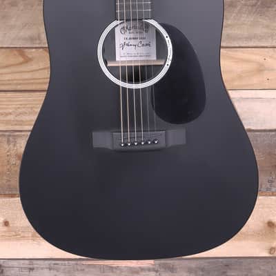 Martin DX Johnny Cash Acoustic/Electric Guitar Black w/ Gigbag image 1