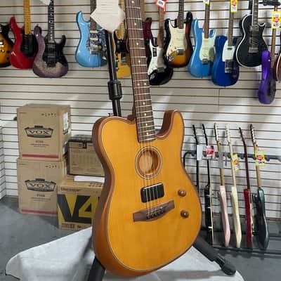 Fender Acoustasonic Standard Telecaster - Aged Natural & PLEK*D #774 image 4