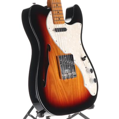 Fender Certified Pre-Owned Vintera II '60s Telecaster Thinline, Maple Fingerboard, 3-Color Sunburst (Q3) (87952) image 3