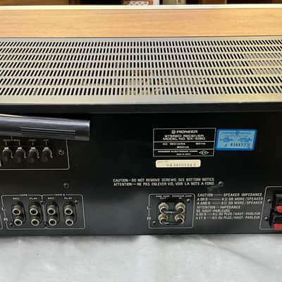 Pioneer SX-1080 120-Watt Stereo Solid-State Receiver 1976 - 1978 - Silver image 4