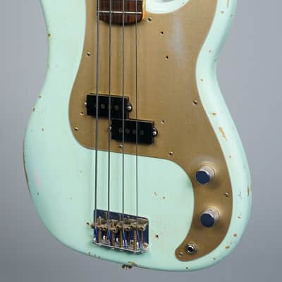 Fender Custom Shop 1962 Precision Bass Relic 2017 - Aged Sea Foam Green image 3