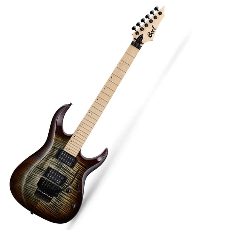 Cort X300 Electric Guitar Brown Burst Finish image 1