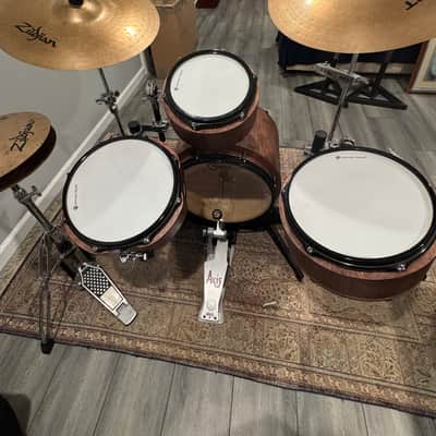 Whitney Drums Penguin 16 Nesting Kit - Black cherry stain with metal hoops image 6