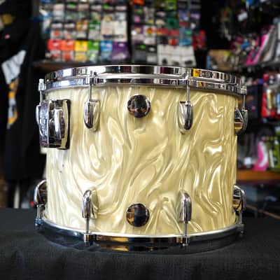 Vintage 1970s Gretsch USA 14" Maple Tom - Yellow Satin Flame | 10x14" image 8