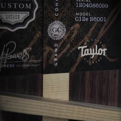 Taylor Custom Catch C12e Deep Body Grand Concert in Stripy Sinker Redwood/Indian Rosewood image 13