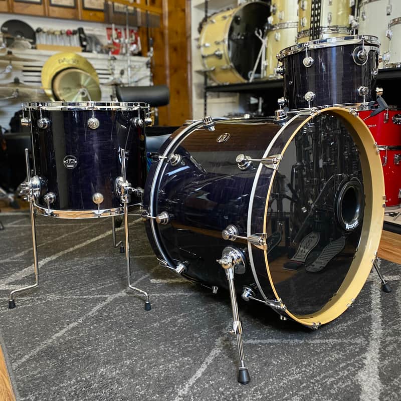 DW Performance Series 3-Piece Drum Set - Ebony Stain image 1