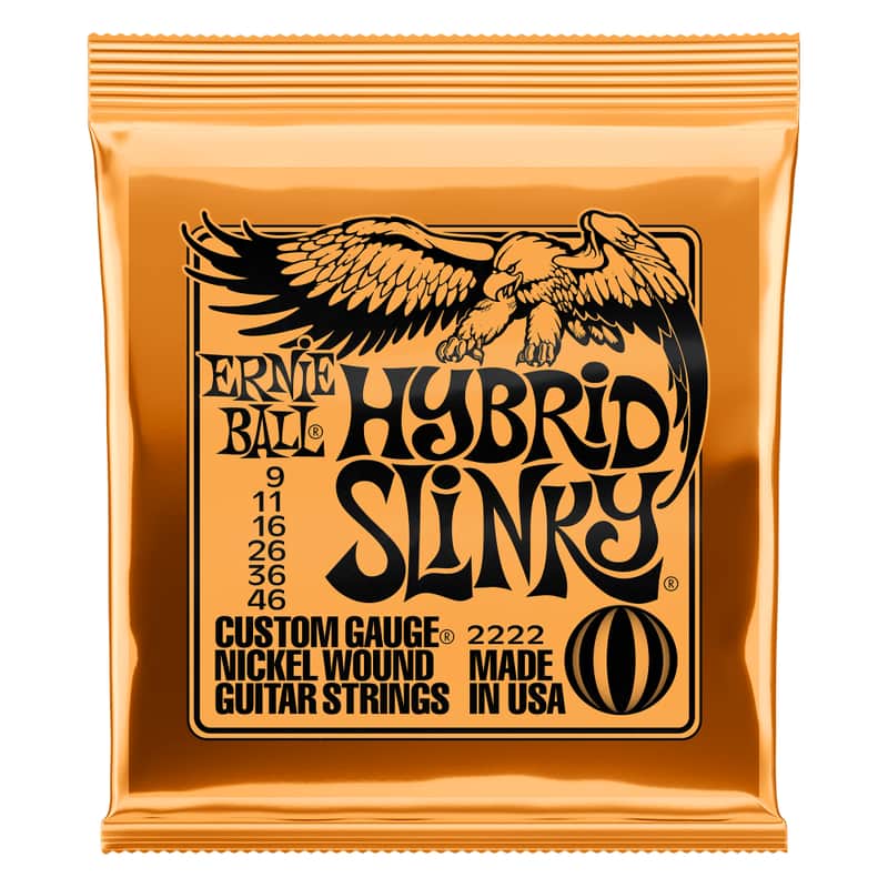 Ernie Ball 2222 Hybrid Slinky Nickel Wound Electric Guitar Strings 9-46 image 1