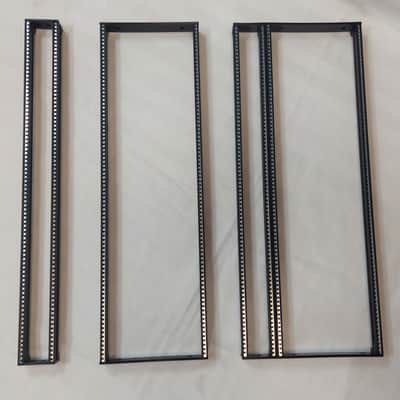 3U 144HP Eurorack Rails Kit with Brackets & Threaded Inserts (Black / Silver) image 11