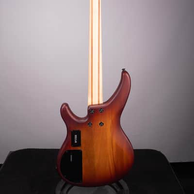 Yamaha TRBX504 4-String Bass - Brick Burst, Rosewood Fingerboard, Active/Passive EQ image 4