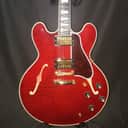 2010 Gibson Cherry Red  ES355 Limited Edition - Figured Curly Maple Body with Gold Hardwar