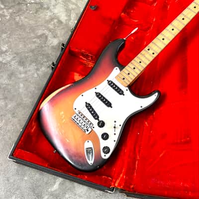 Fender Stratocaster c 1974 Sunburst original vintage USA strat 1973 3tsb image 5