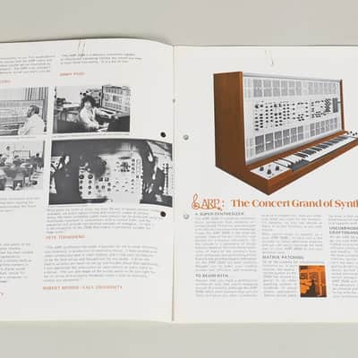 ARP 2500 modular synthesizer original owner's manual, poster and brochure image 4