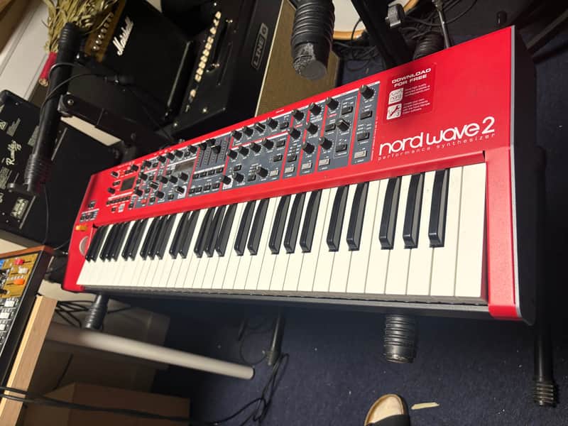 Nord Wave 2 61-Key 48-Voice Polyphonic Synthesizer 2013 - 2022 - Red image 1