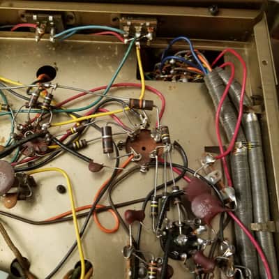 Voice of Music 30 Watt Stereo EL84 tube amp hifi V-M VM 1428 1963 - brown and gold image 7