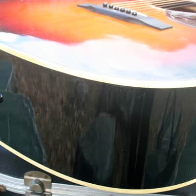 Early 1970’s Canda 202 Hummingbird Model MIJ by Fujigen Gakki+Old Flight Case, All New Frets image 20