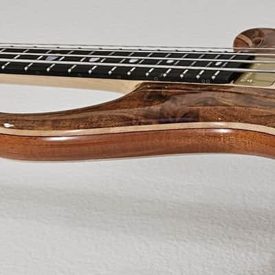 2021 Alembic Mark King Signature Standard Walnut 4 String Bass Guitar image 8