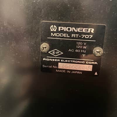 Pioneer RT-707 4-Track Stereo Reel-to-Reel Tape Deck 1977 - 1984 - Silver image 6