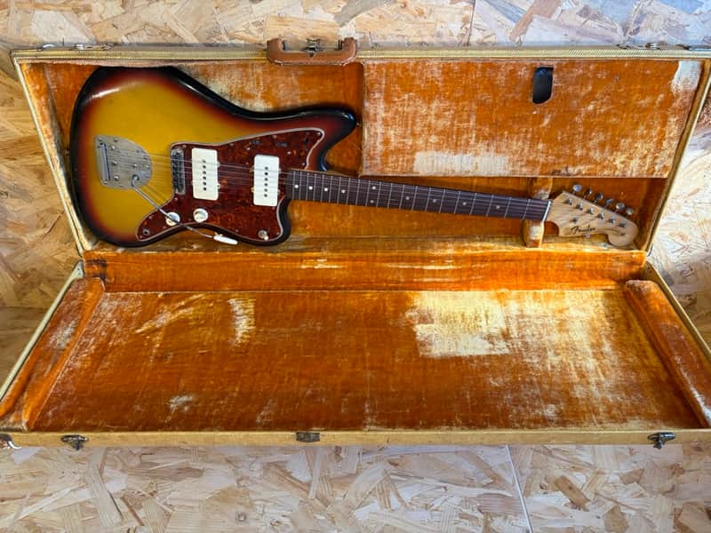 Fender Jazzmaster 1959 - Sunburst (Refin) - 50's Tweed Case! - Very Good