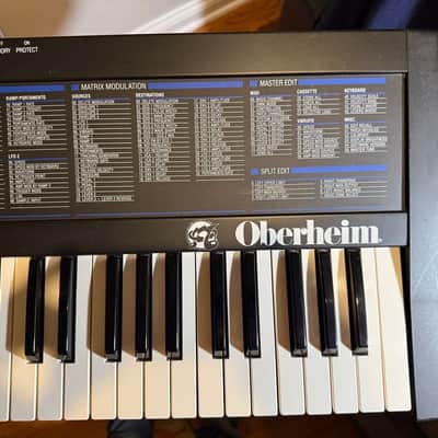 Oberheim Matrix 6 61-Key 6-Voice Synthesizer 1985 - Black image 4